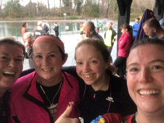 Members of WI Heaton Mess running group at parkrun